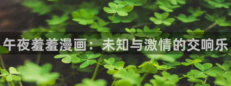 omofun动漫动漫：午夜羞羞漫画：未知与激情的交响乐